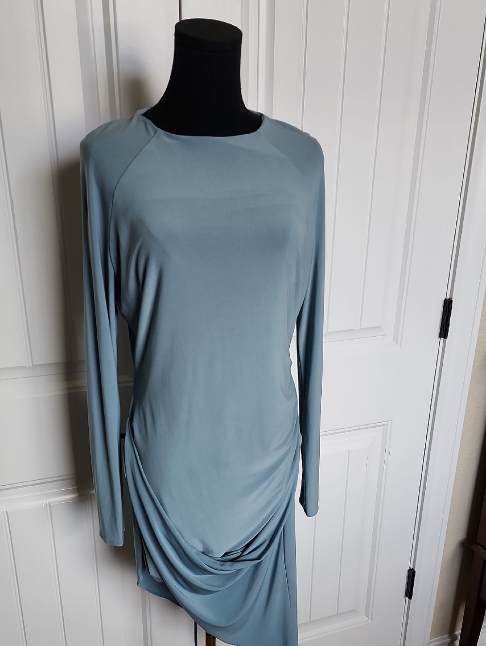 House of  Cb London Dusty Blue Dress - Picture 3 of 6